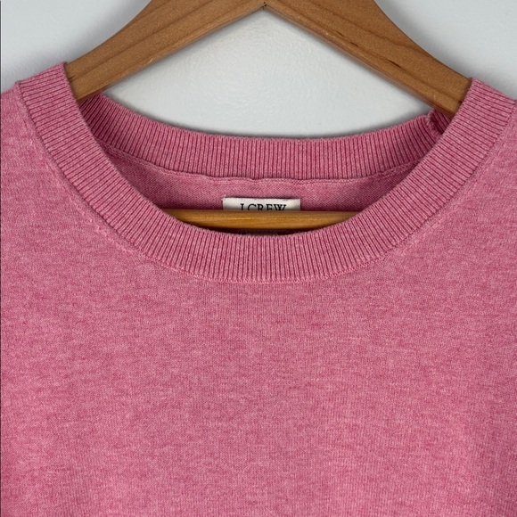 J. Crew Cashmere Blend Pink Top XL Short-Sleeve Sweater Pink Lady Balletcore - Picture 10 of 14